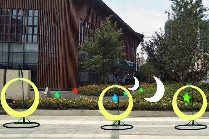 户外发光秋千 应用效果展示