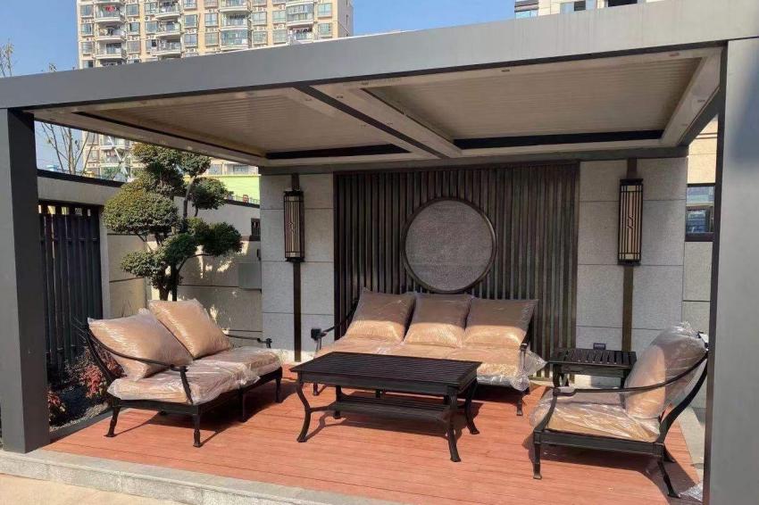 欧式户外铸铝沙发YT-8917 应用效果展示