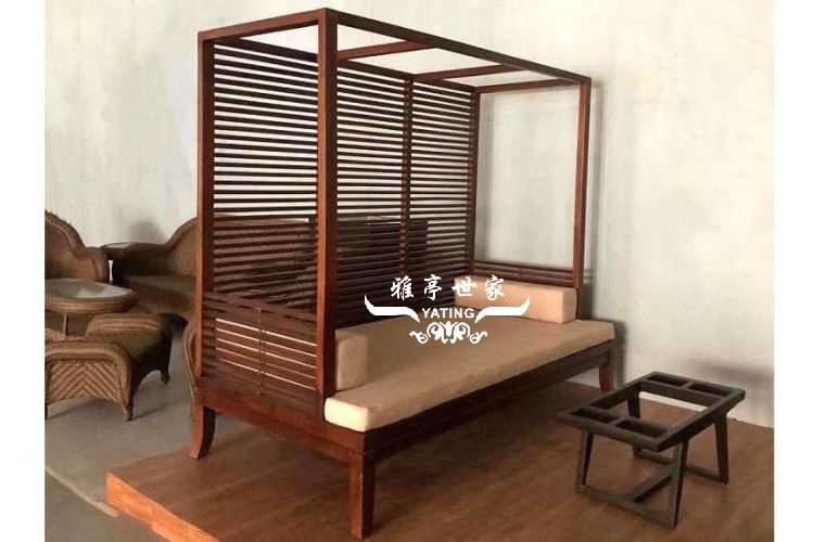 新中式实木沙发床 应用效果展示