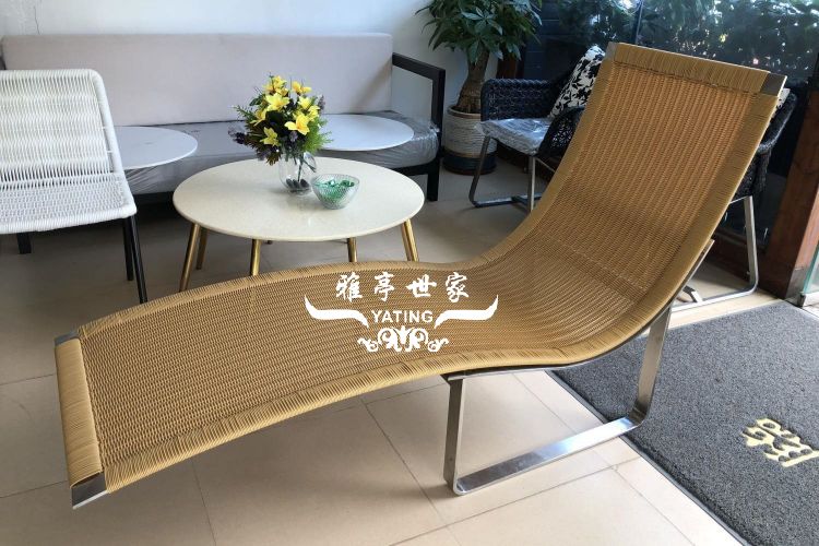 不锈钢编藤躺椅 应用效果展示