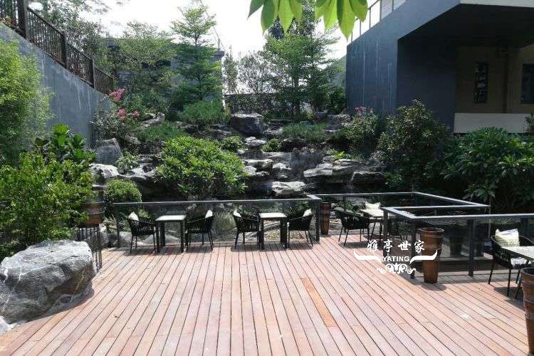 露天餐桌椅组合 应用效果展示