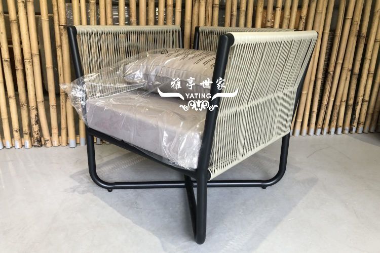 铝合金编藤沙发YT-1210 应用效果展示