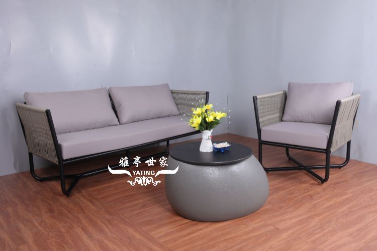 铝合金编藤沙发YT-1210 应用效果展示